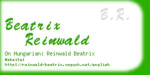 beatrix reinwald business card